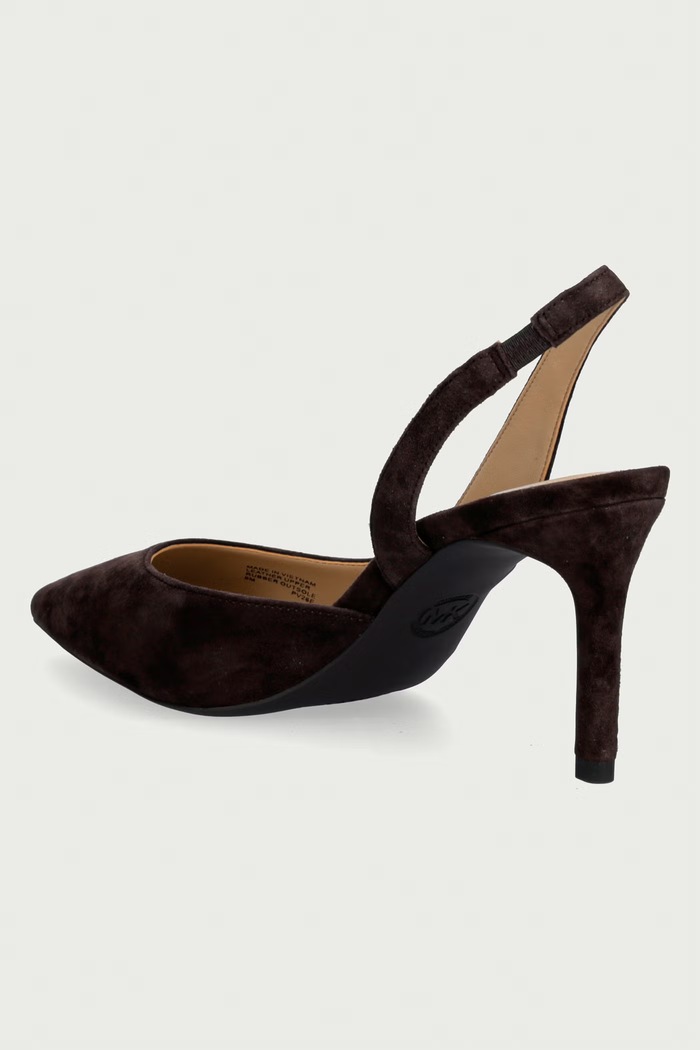 Παπούτσια MICHAEL Michael Kors Στιλέτο από nubuck Alina Flex Sling Pump 40R4HNMP1S.251 καφέ