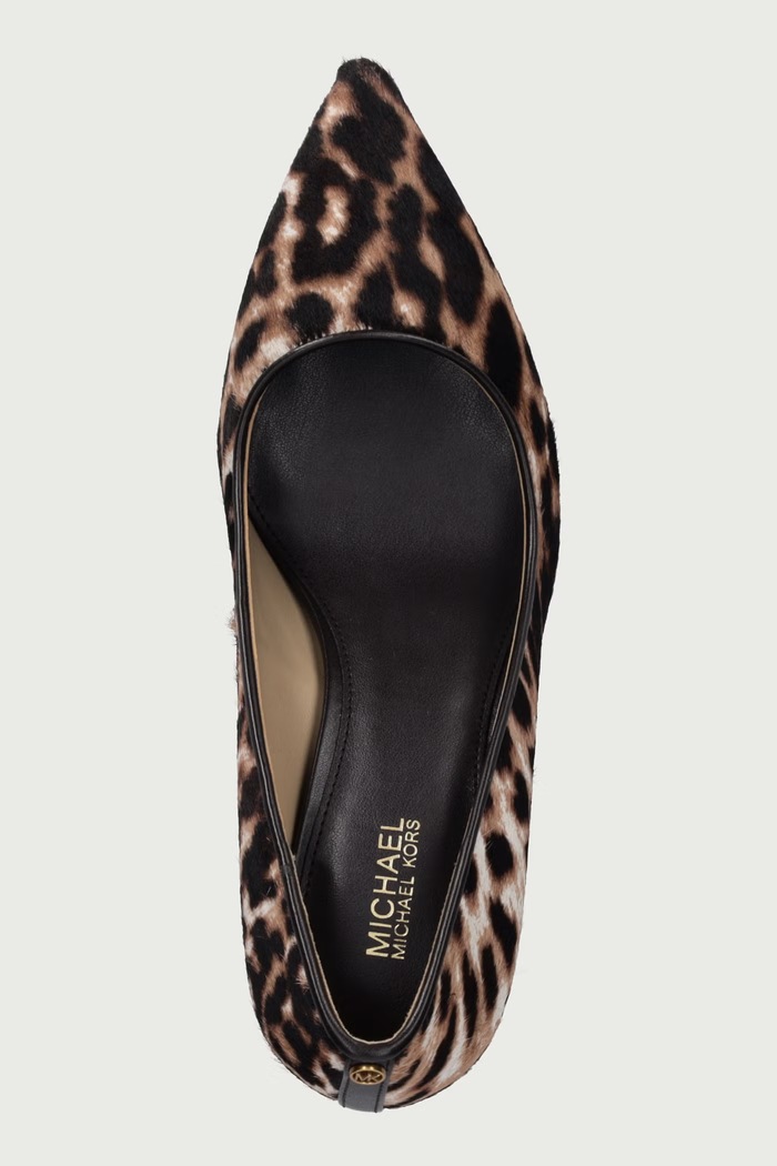 Obuv s ihličkovým opätkom kožená Alina Flex Pump MICHAEL Michael Kors 40F6HNMP2H.284 béžová