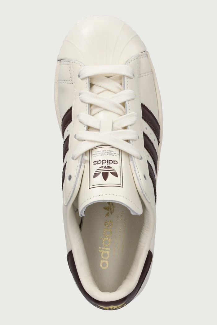 Superstar II sneakersy damskie skórzane adidas Originals KZ6731 beżowy
