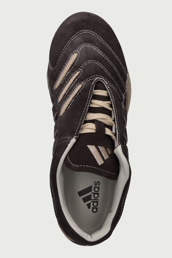 Taekwondo Mei Elite sneakersy damskie zamszowe adidas Originals KK2575 brązowy