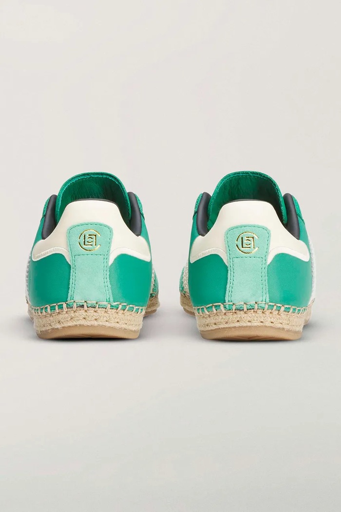 Încălțăminte adidas Originals Samba Drille x Edison Chen sneakers pentru femei din piele KI4326 verde