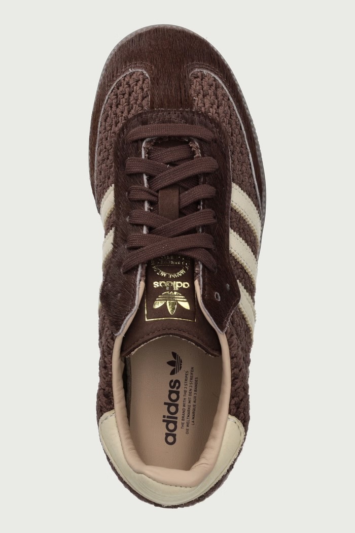 Samba Og sneakersy damskie adidas Originals KI0438 brązowy