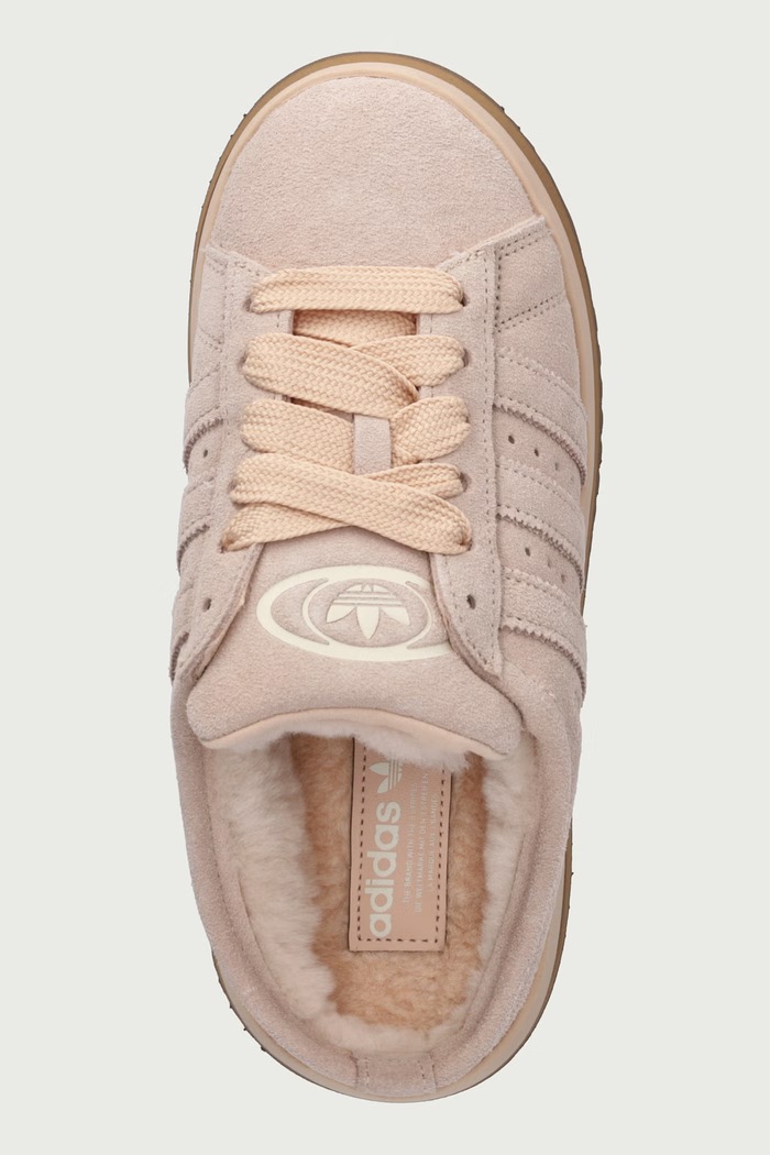 Campus 00s Winter Low sneakersy damskie zamszowe adidas Originals KK2428 beżowy