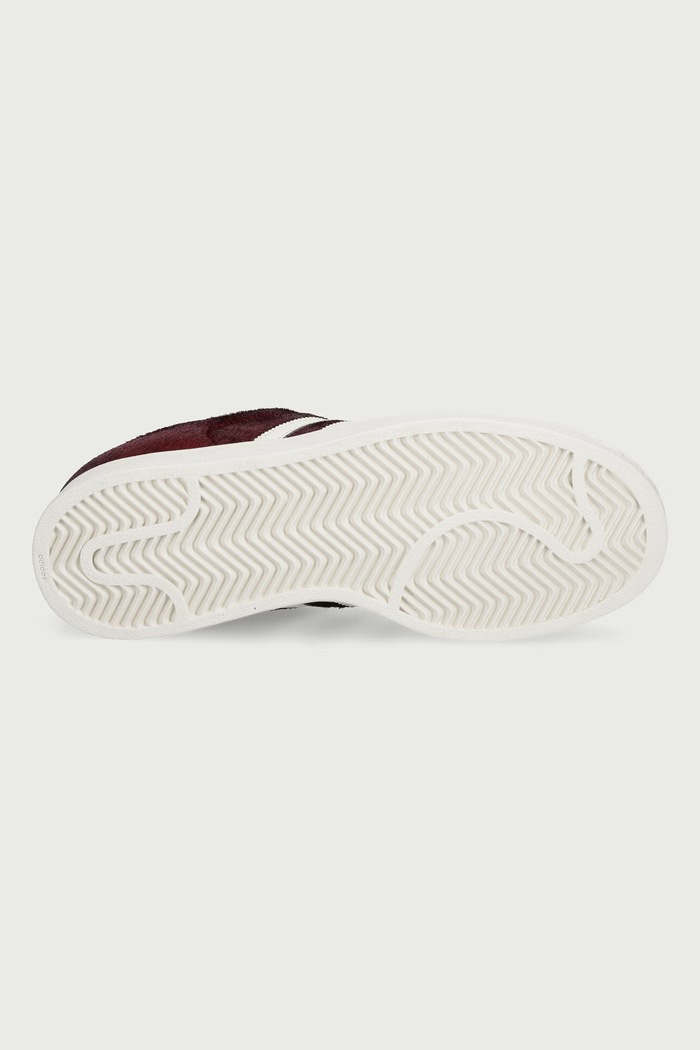 Superstar II sneakersy damskie skórzane adidas Originals czerwony KJ7696