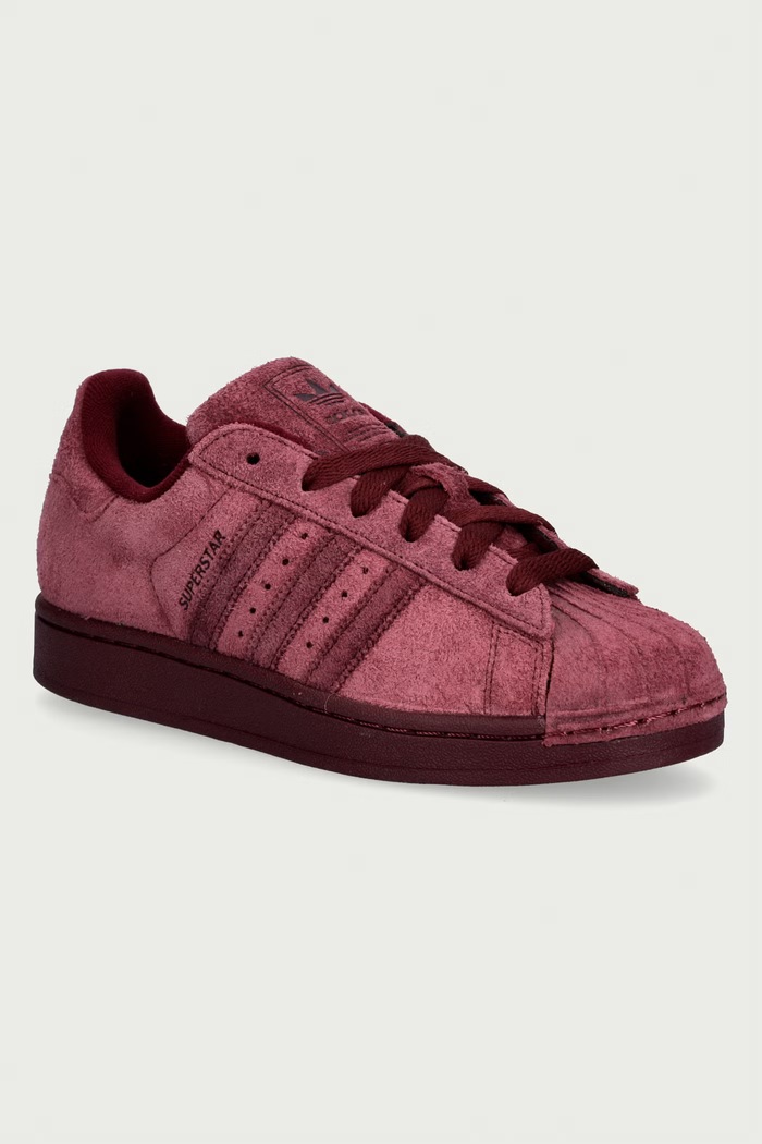 adidas Originals Superstar II sneakersy damskie skórzane bordowy KJ4655