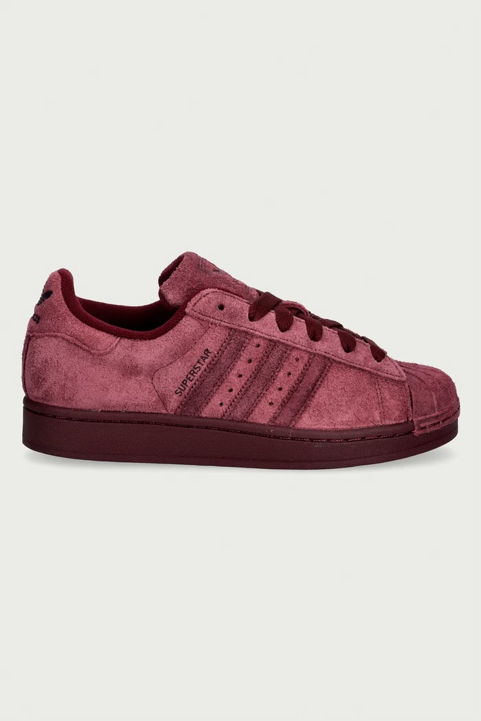 adidas Originals Superstar II sneakersy damskie skórzane KJ4655 bordowy AW26