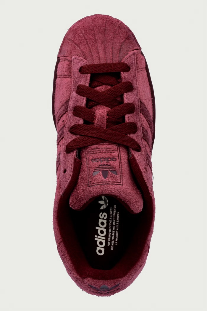 Superstar II sneakersy damskie skórzane adidas Originals KJ4655 bordowy