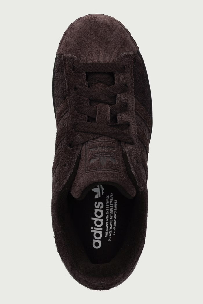 Superstar II sneakersy damskie zamszowe adidas Originals KJ4652 brązowy