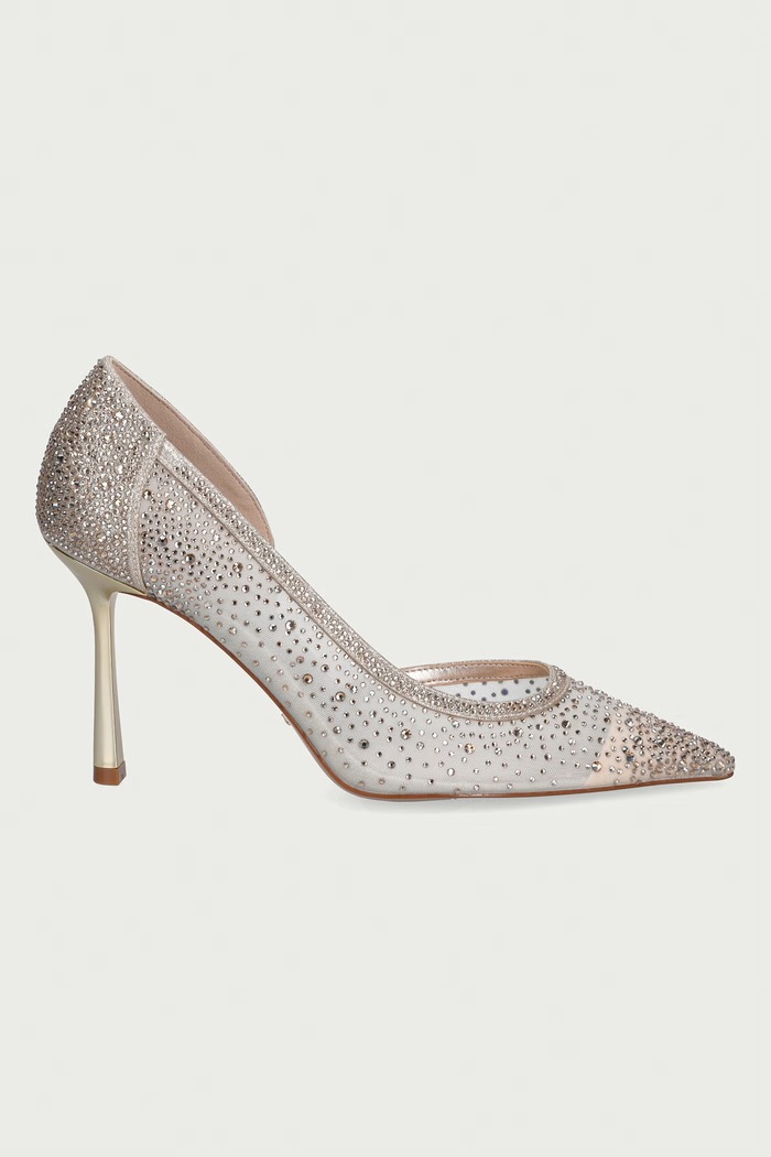 Dune London Szpilki Cristelle 0094500620055393 złoty AW26
