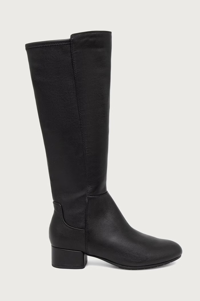 Dune London Kozaki damskie Tayla 0089500620007484 czarny AW26
