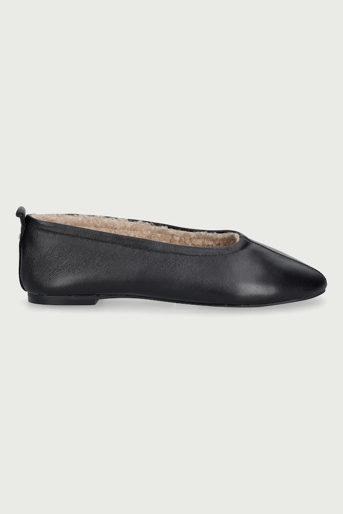 Dune London Baleriny skórzane Harliee 0075510780043010 czarny AW26