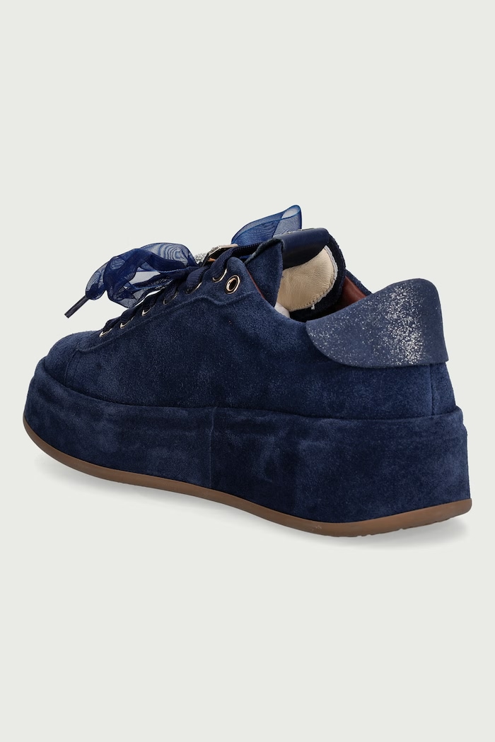 Oliva sneakersy damskie zamszowe Gio+ OLIVA148 niebieski