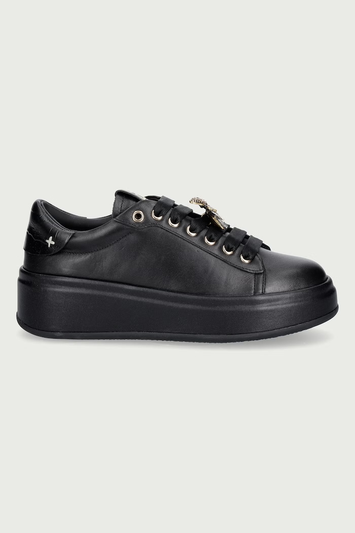 Obuwie Gio+ Oliva sneakersy damskie skórzane OLIVA130 czarny
