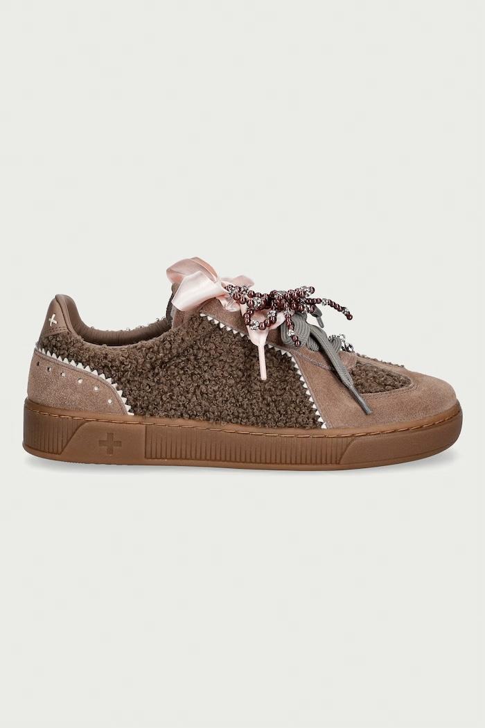 Gio+ Blue sneakers dámske BLUE1052 hnedá AW26
