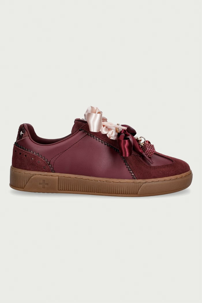 Gio+ Blue sneakers dámske kožené BLUE1042 červená AW26