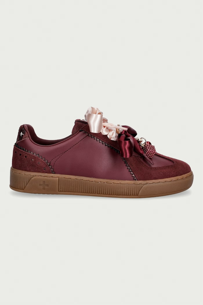 Gio+ Blue sneakers dámske kožené BLUE1042 červená AW26