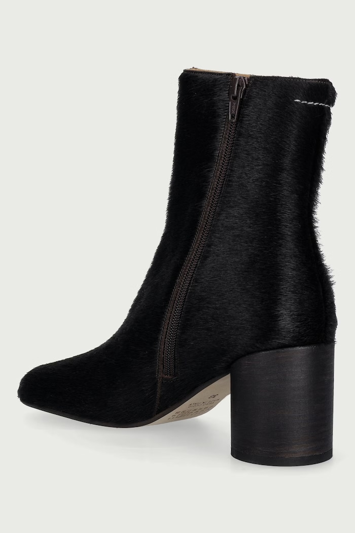 Obuwie MM6 Maison Margiela Botki na słupku damskie skórzane S66WU0145.P7868 brązowy
