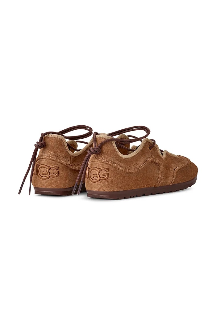 Obuwie UGG Baleriny zamszowe W Quill Ballet Sneaker 1184790.CTSN brązowy