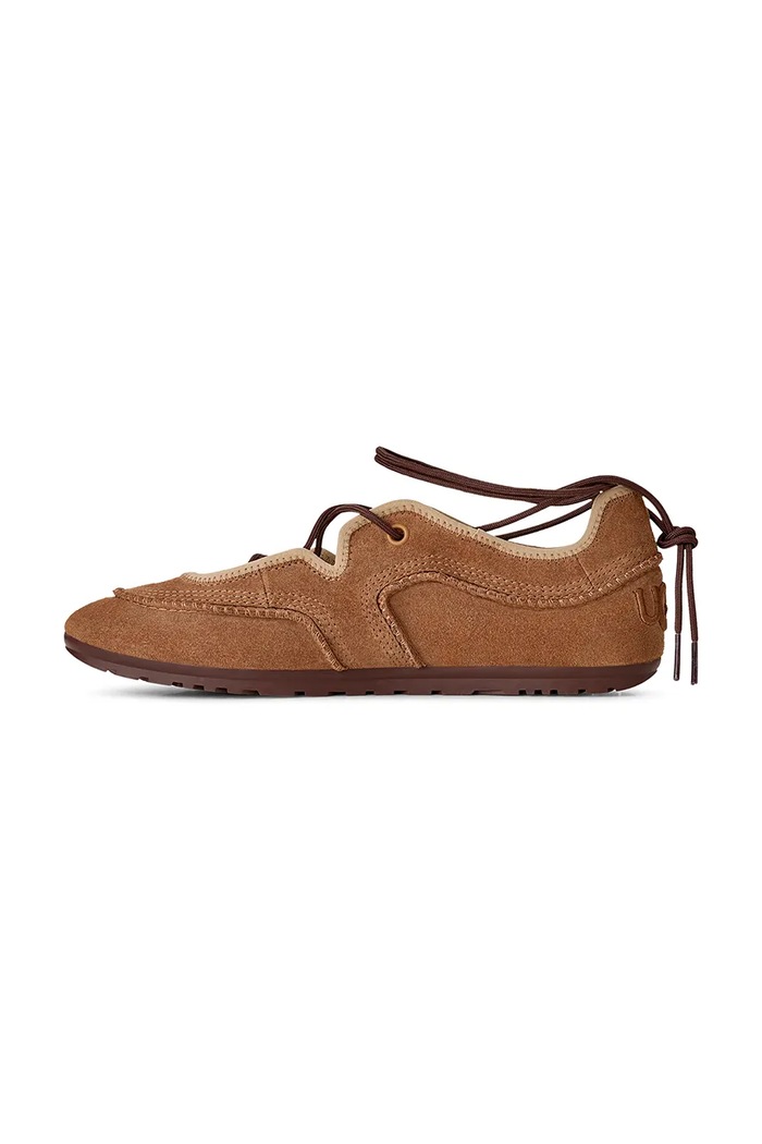 Baleriny zamszowe W Quill Ballet Sneaker UGG 1184790.CTSN brązowy
