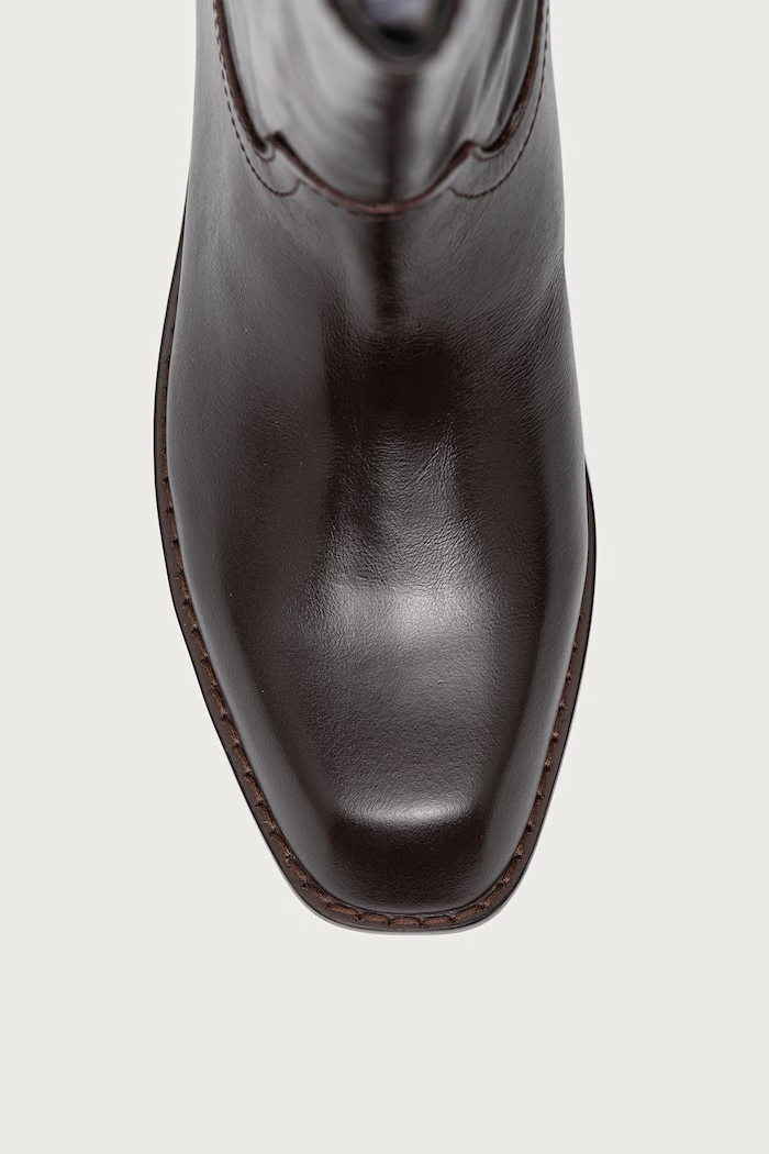Kozaki na płaskim obcasie damskie skórzane Primo Steve Madden 11005929.207 brązowy