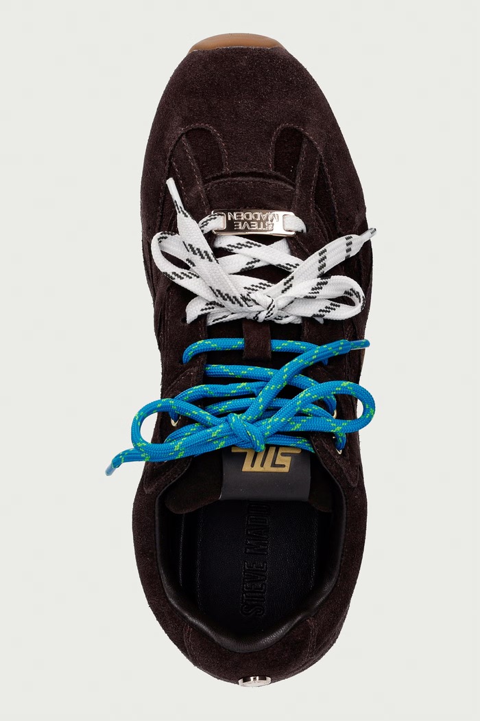 Steve Madden Asiel sneakersy damskie zamszowe brązowy 11005159.880