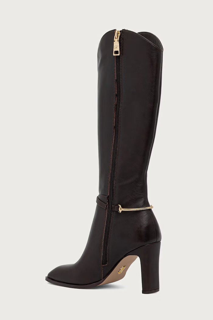 Obuwie Steve Madden Kozaki damskie skórzane Shield 11005891.22K brązowy