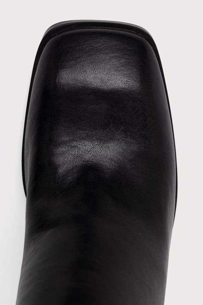 Kozaki na słupku damskie skórzane Shield Steve Madden 11005891.05O czarny