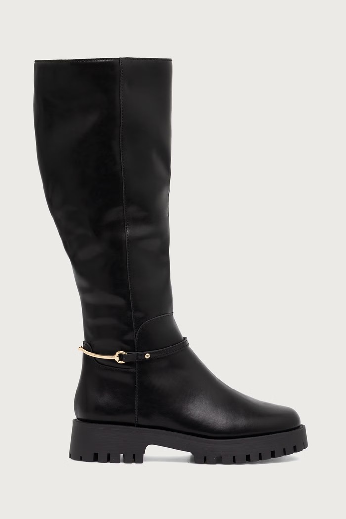 Steve Madden Kozaki damskie skórzane Longshot 11005856.05O czarny AW26
