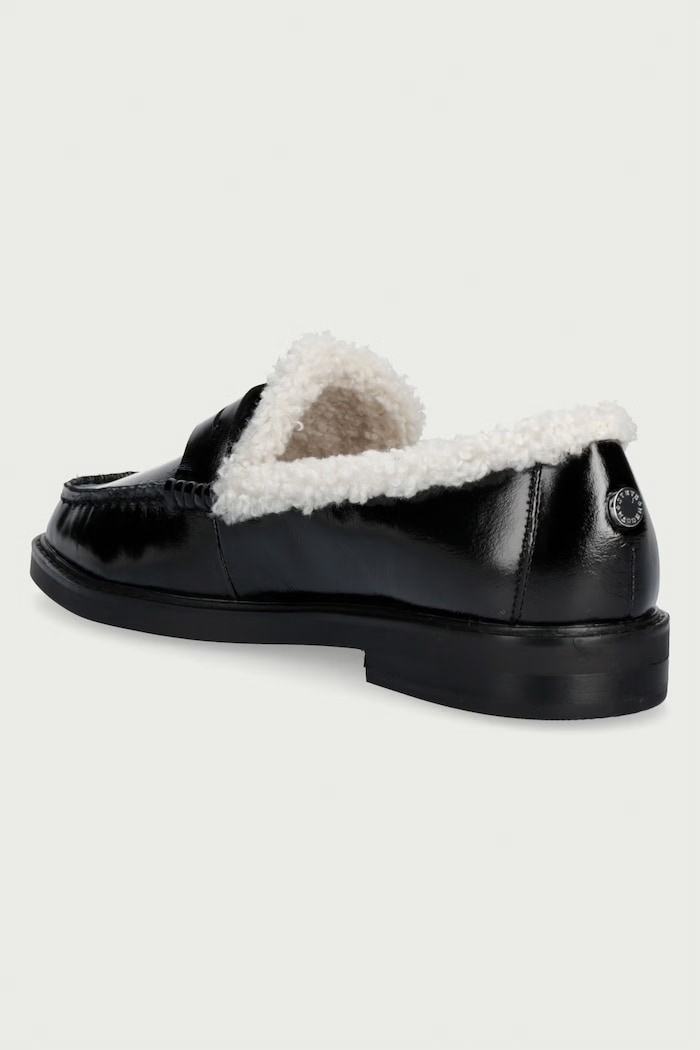 Obuwie Steve Madden Mokasyny damskie skórzane Adison-F 11005897.017 czarny