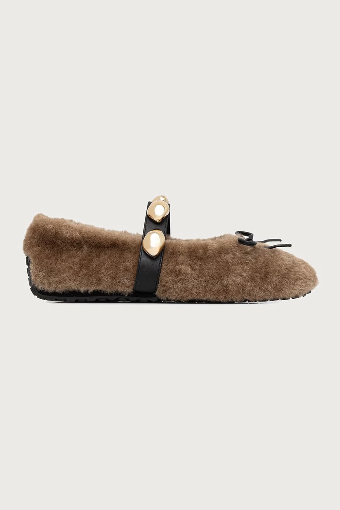 Steve Madden Baleriny Toasted 11005837.003 brązowy AW26
