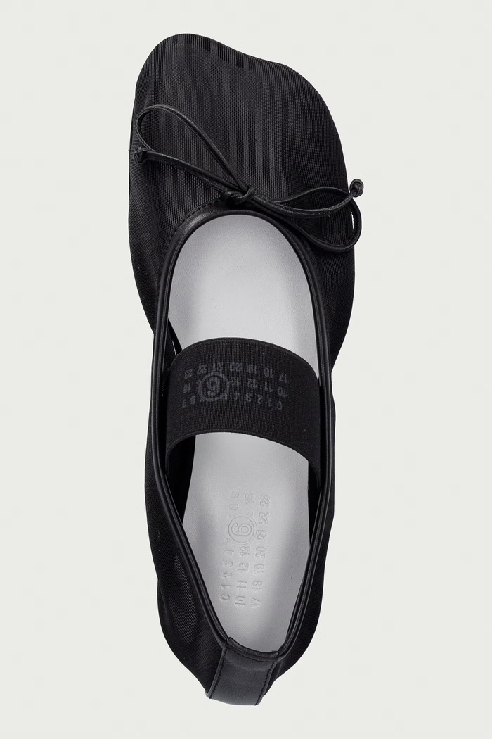 MM6 Maison Margiela baleriny czarny S59WZ0101.P7138