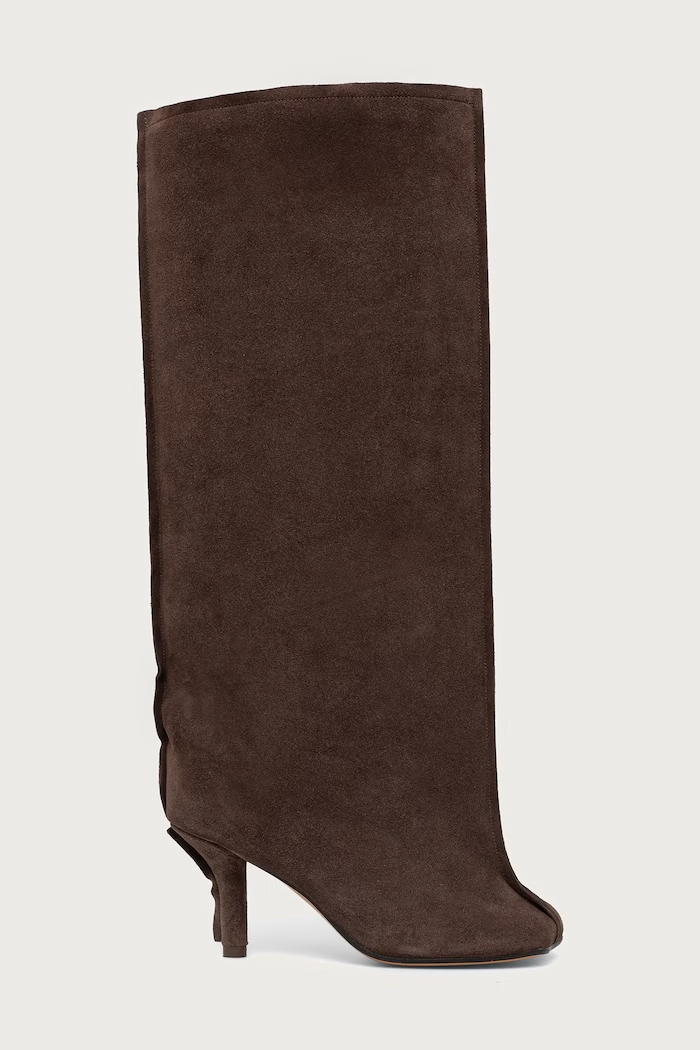MM6 Maison Margiela Чоботи жіночі замшеві S59WW0123.P6385 коричневий AW26
