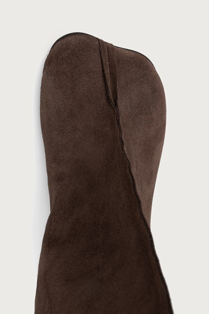 Stivali da donna in scamoscio MM6 Maison Margiela S59WW0123.P6385 marrone