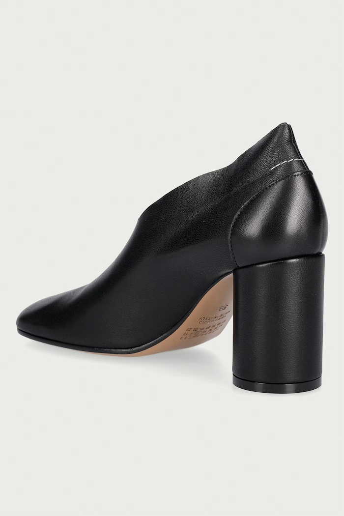Obuwie MM6 Maison Margiela czółenka na słupku damskie skórzane S59WL0107.P7557 czarny