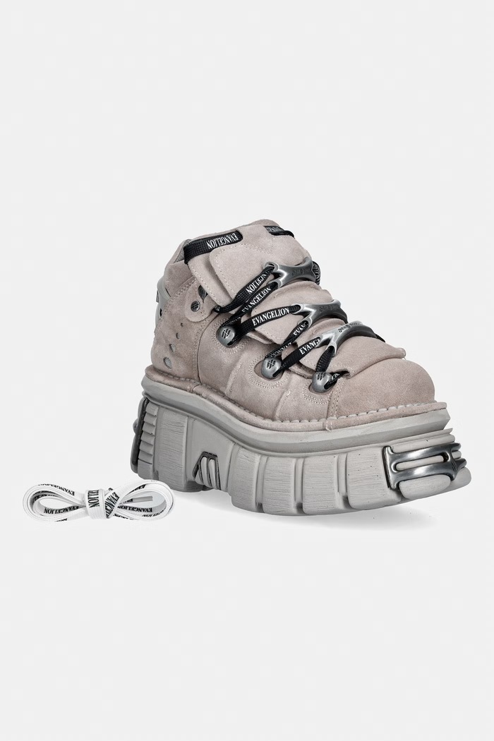 New Rock ALASKA PERLA + IMPERFECT TOWER PERLA TORNILLOS buty damskie zamszowe M.106.CEV166