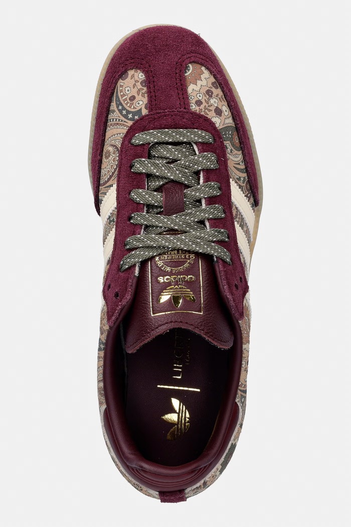 adidas Originals Liberty London Samba Og sneakersy damskie bordowy KH9802