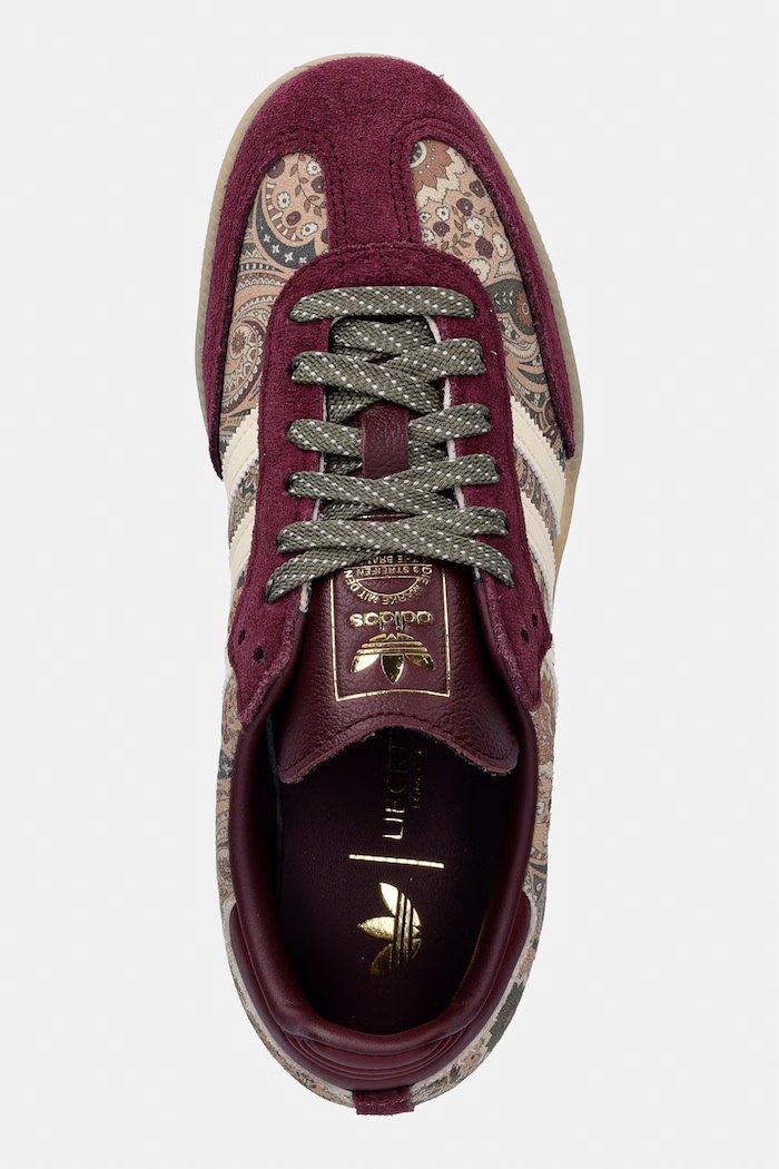 adidas Originals Liberty London Samba Og sneakersy damskie bordowy KH9802