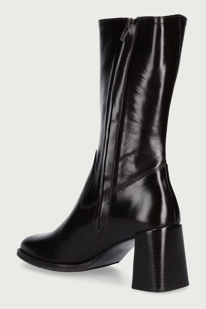 Obuwie Billi Bi Kozaki damskie skórzane Espresso Marte calf 86 B1313.086 brązowy