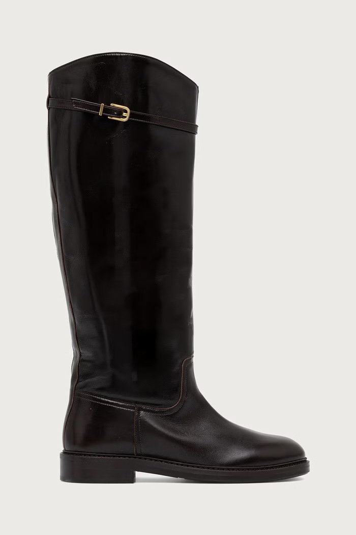 Billi Bi Visoke čizme za žene od kože Espresso Marte calf 86 B1277.086 bordo AW26