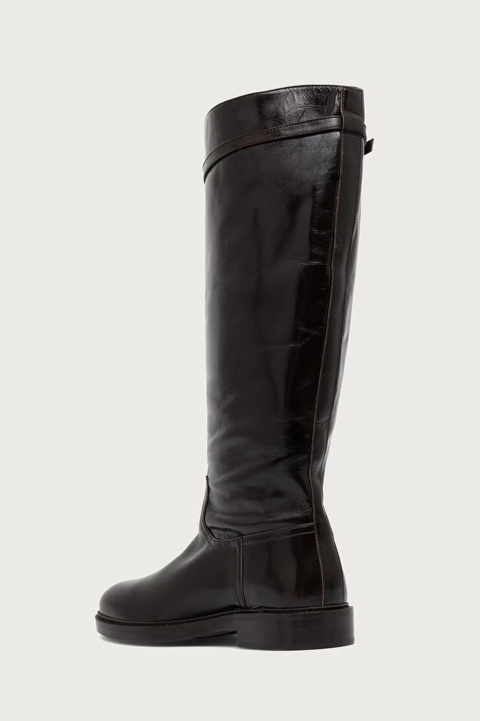 Obuća Billi Bi Visoke čizme za žene od kože Espresso Marte calf 86 B1277.086 bordo