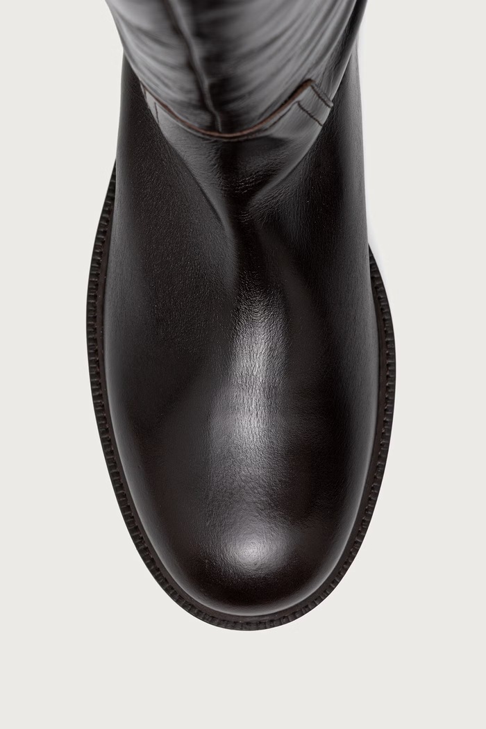 Visoke čizme za žene od kože Espresso Marte calf 86 Billi Bi B1277.086 bordo
