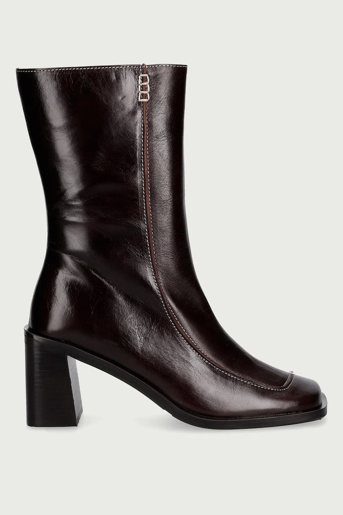 Billi Bi Bokacsizma sarokkal női bőr Mogano athene 76 B1293.076 burgundia AW26