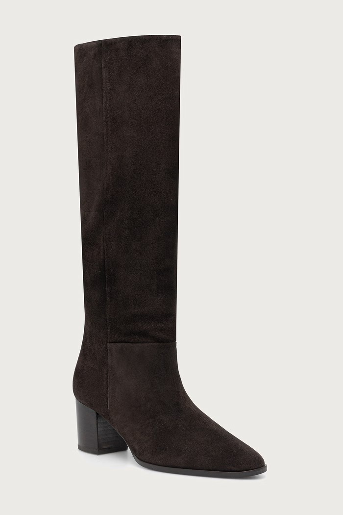 Billi Bi Μπότες block heel γυναικείες σουέτ T.moro Delizioso suede 556 καφέ B1399.556