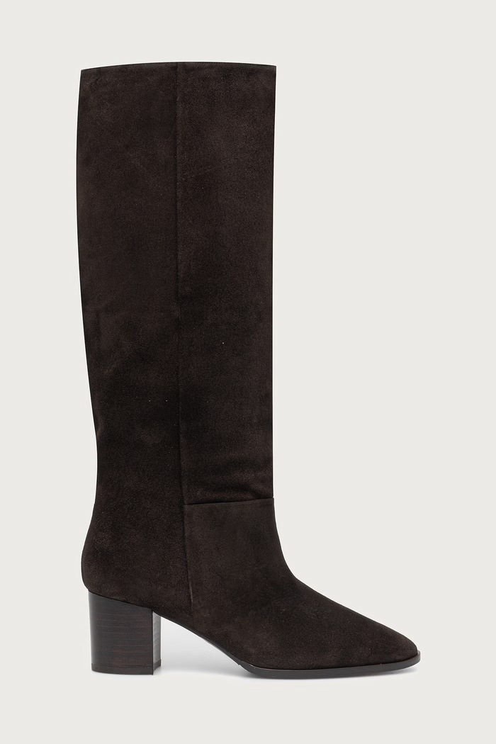 Billi Bi Μπότες block heel γυναικείες σουέτ T.moro Delizioso suede 556 B1399.556 καφέ AW26