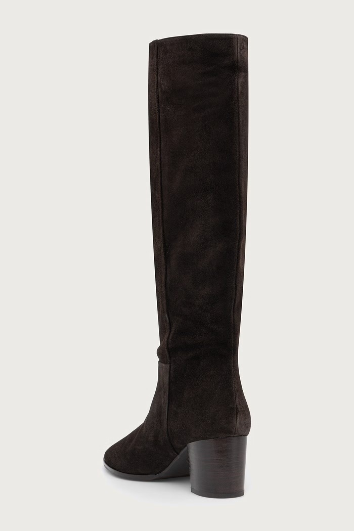 Παπούτσια Billi Bi Μπότες block heel γυναικείες σουέτ T.moro Delizioso suede 556 B1399.556 καφέ