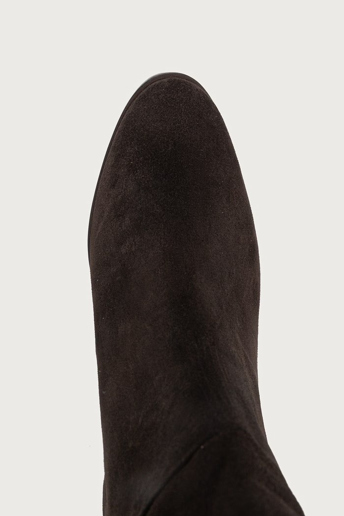 Μπότες block heel γυναικείες σουέτ T.moro Delizioso suede 556 Billi Bi B1399.556 καφέ