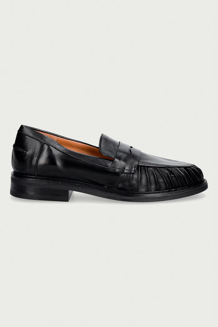 Billi Bi Мокасини дамски от кожа Black nappa 70 B1349.070 черен AW26