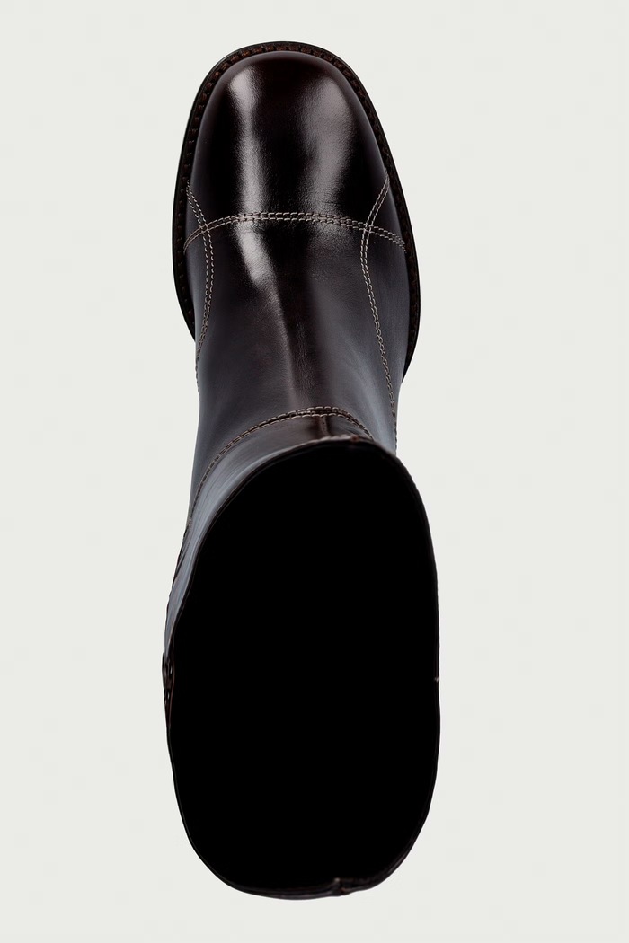 Škornji ženski usnjeni Espresso calf /brown heel 86 Billi Bi B1300.886 rjava