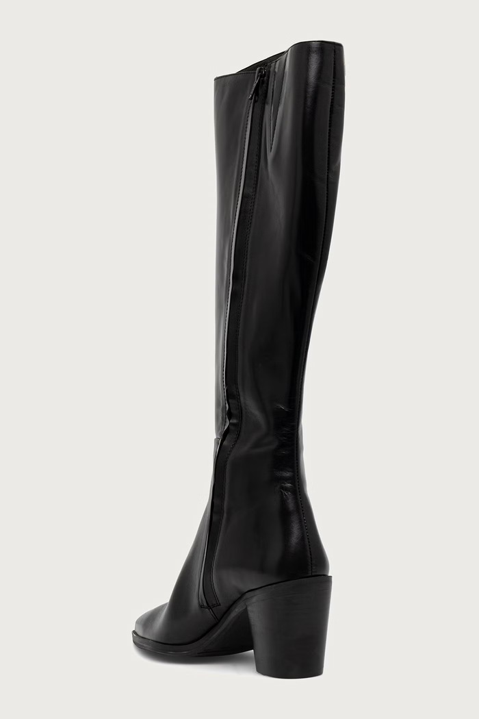 Παπούτσια Billi Bi Μπότες Γυναικεία δερμάτινες Black calf 80 B1296.080 μαύρο