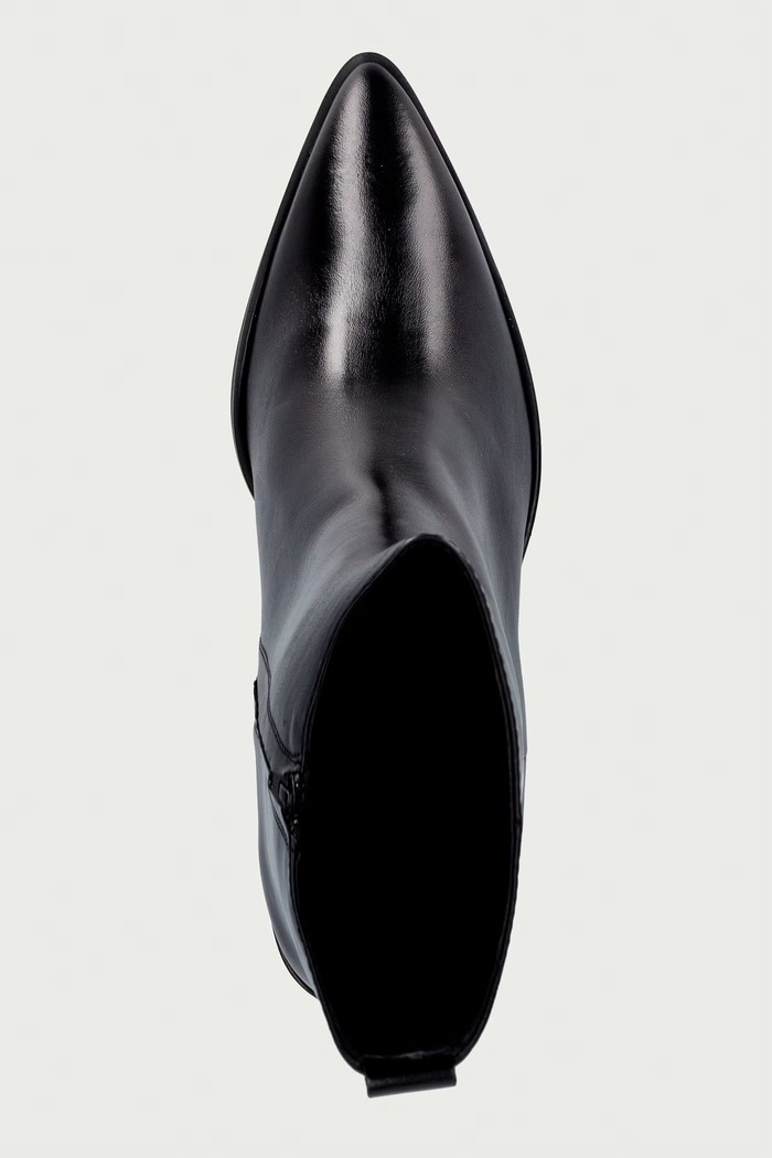 Členkové čižmy dámske kožené Black calf 80 Billi Bi B1295.080 čierna
